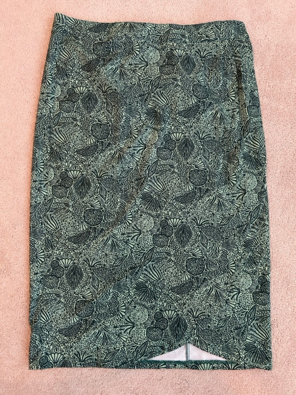 Ripskirt Hawaii Green Botanical Print Wrap Skirt